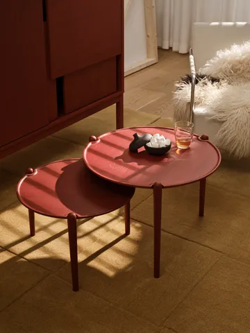 Mesa de centro Aria - Rojo, Ø60 × 46 cm - Design House Stockholm