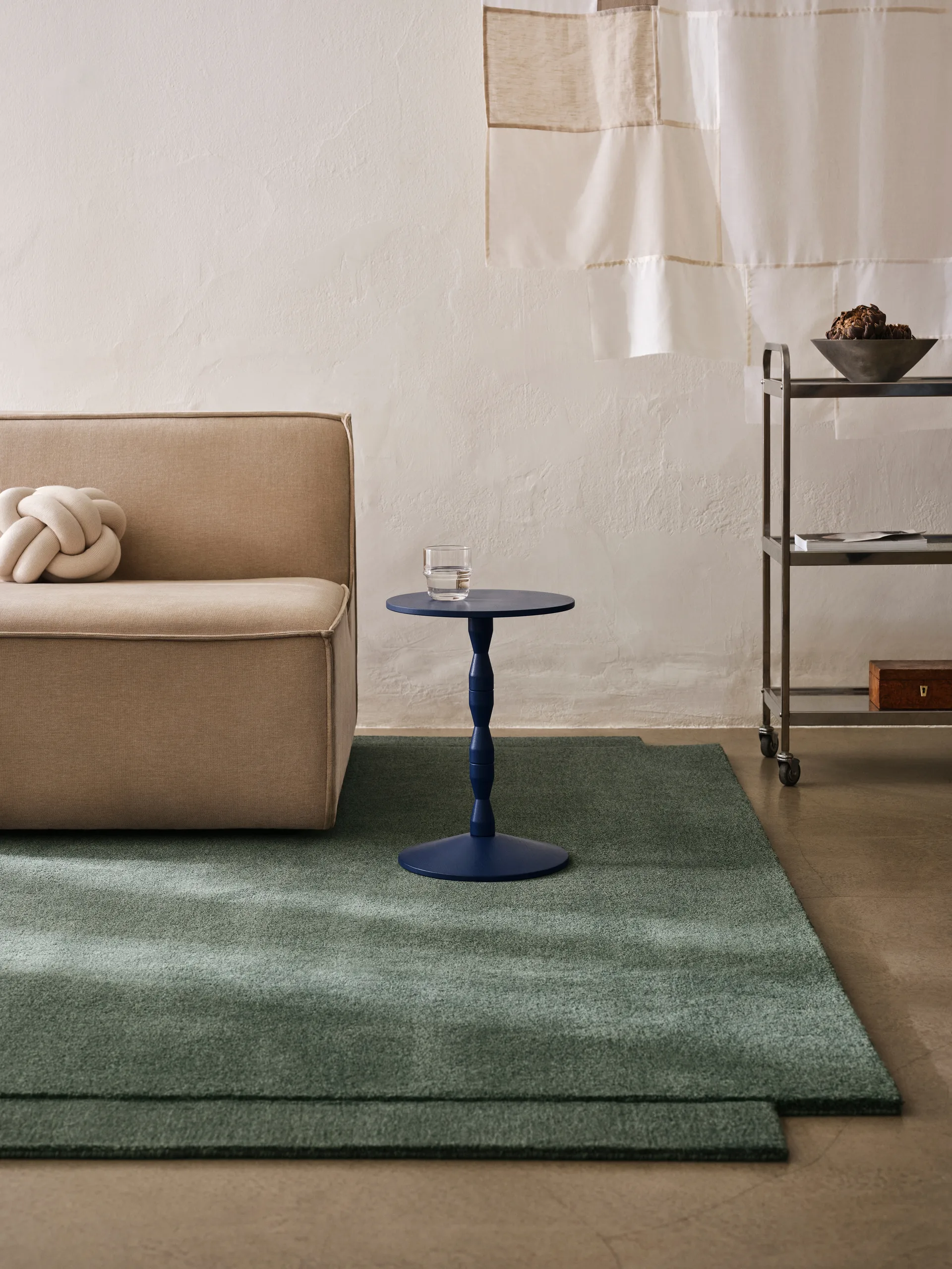Mesa Pedestal Ø31x67,5 cm, Blue Design House Stockholm