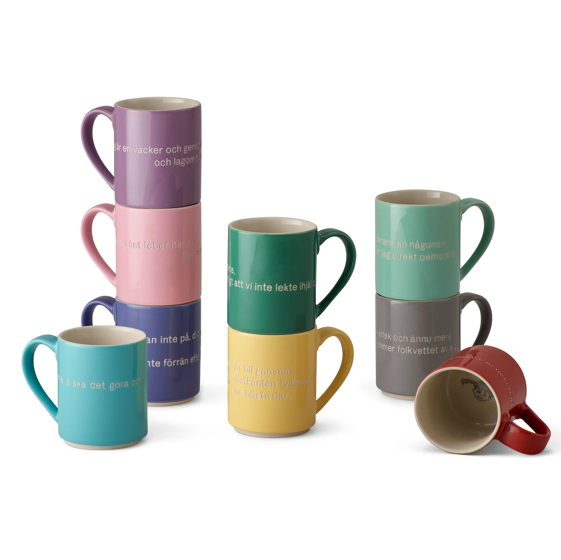 Mug Astrid Lindgren, Give the children love, gris-sueco Design House Stockholm