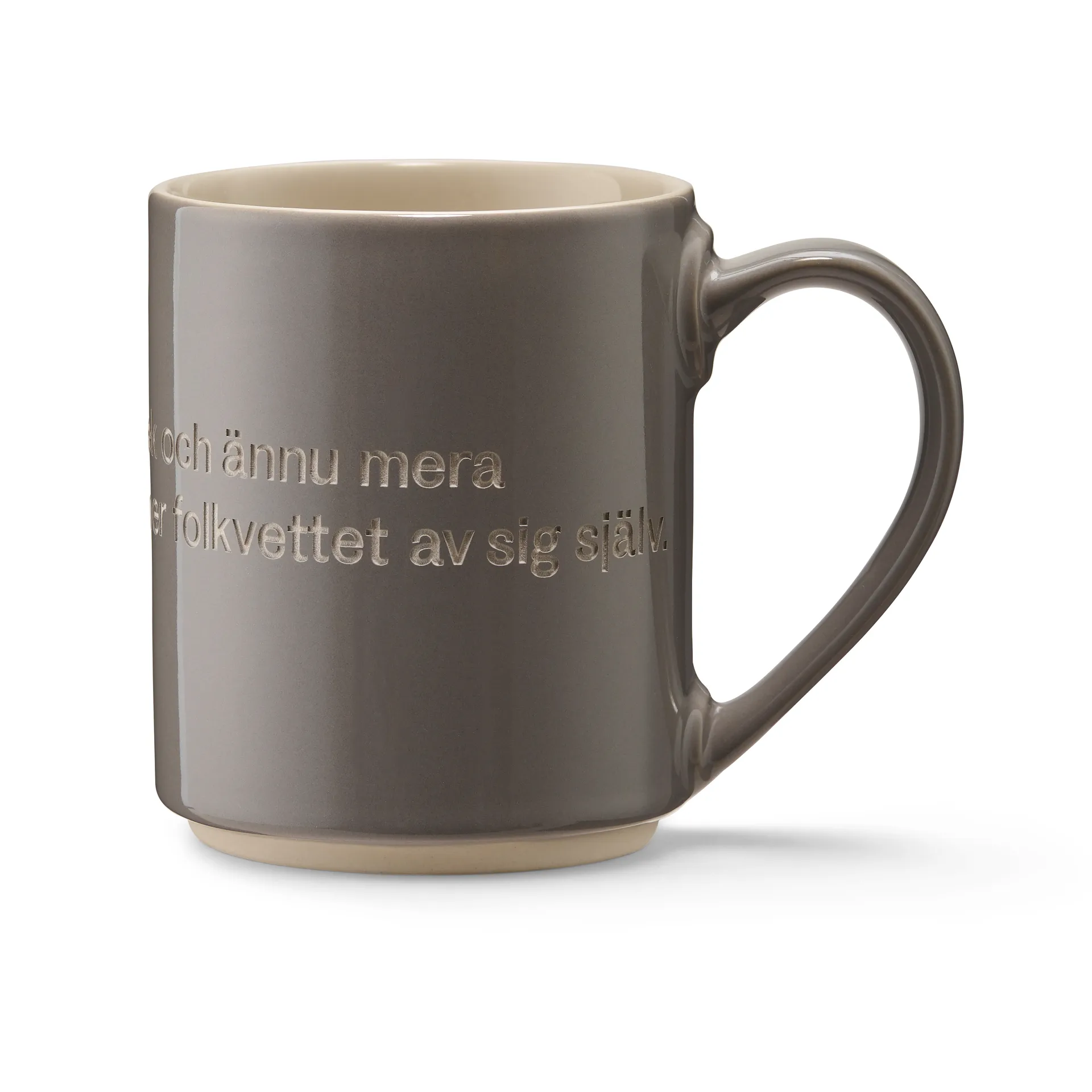 Mug Astrid Lindgren, Give the children love, gris-sueco Design House Stockholm