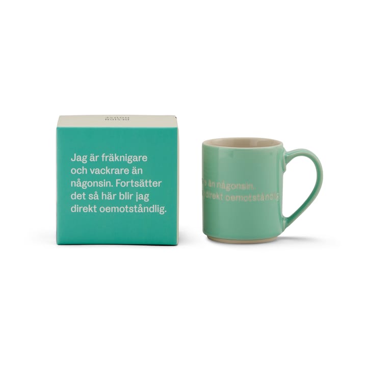 Mug Astrid Lindgren, I am frecklier… - verde-sueco - Design House Stockholm