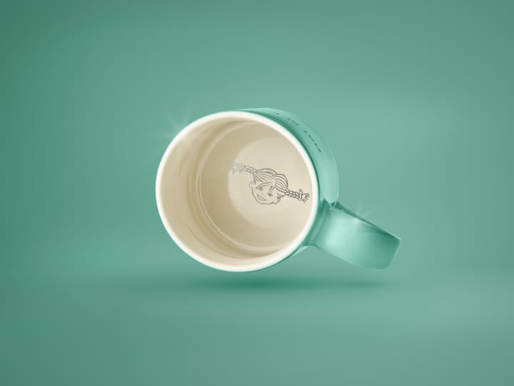 Mug Astrid Lindgren, I am frecklier…, verde-sueco Design House Stockholm
