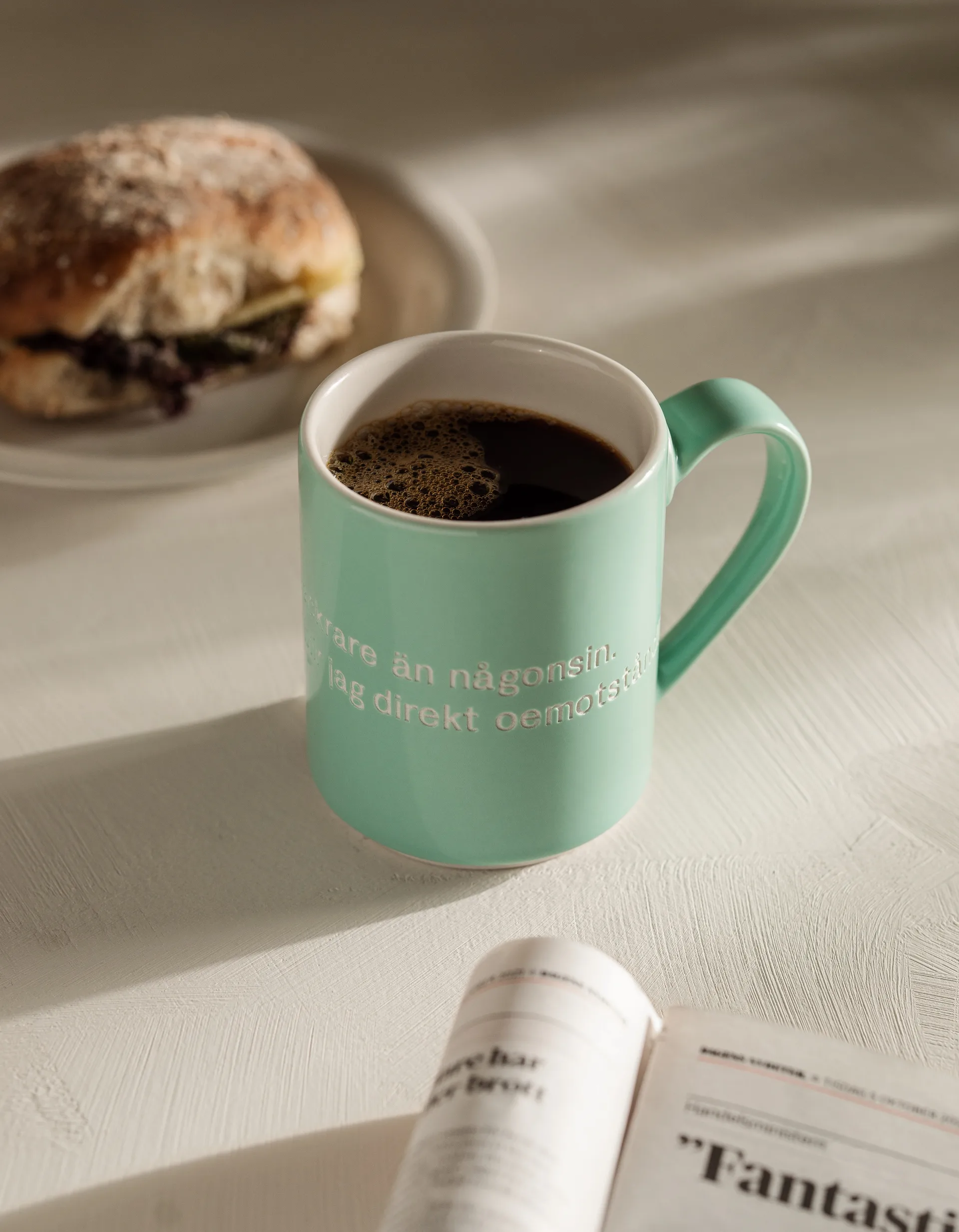 Mug Astrid Lindgren, I am frecklier…, verde-sueco Design House Stockholm