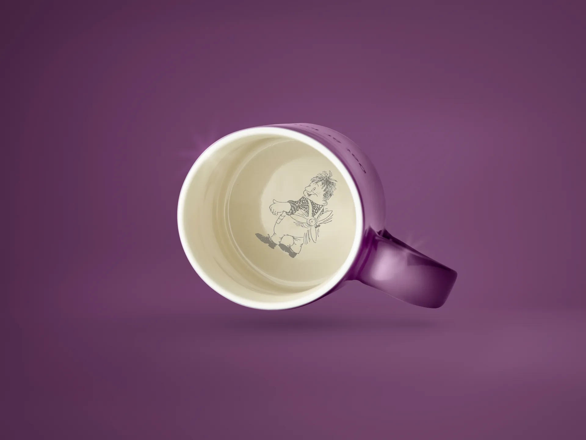 Mug Astrid Lindgren, I am handsome, morado-sueco Design House Stockholm