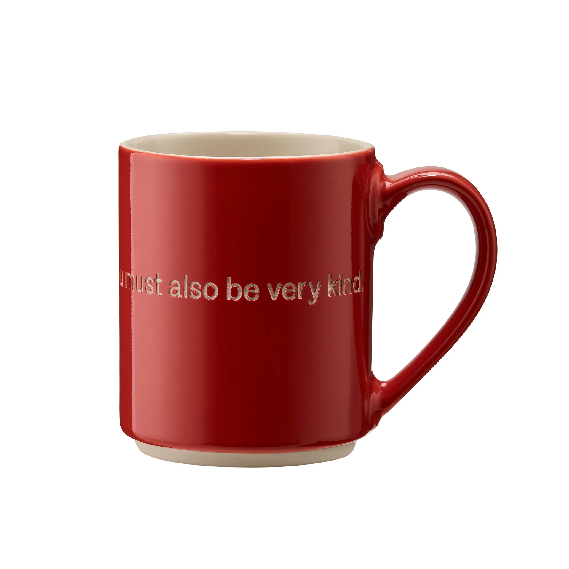Mug Astrid Lindgren, If you are very strong, rojo-inglés Design House Stockholm