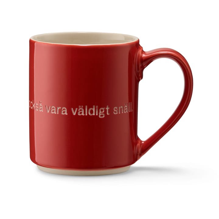 Mug Astrid Lindgren, If you are very strong - rojo-sueco - Design House Stockholm