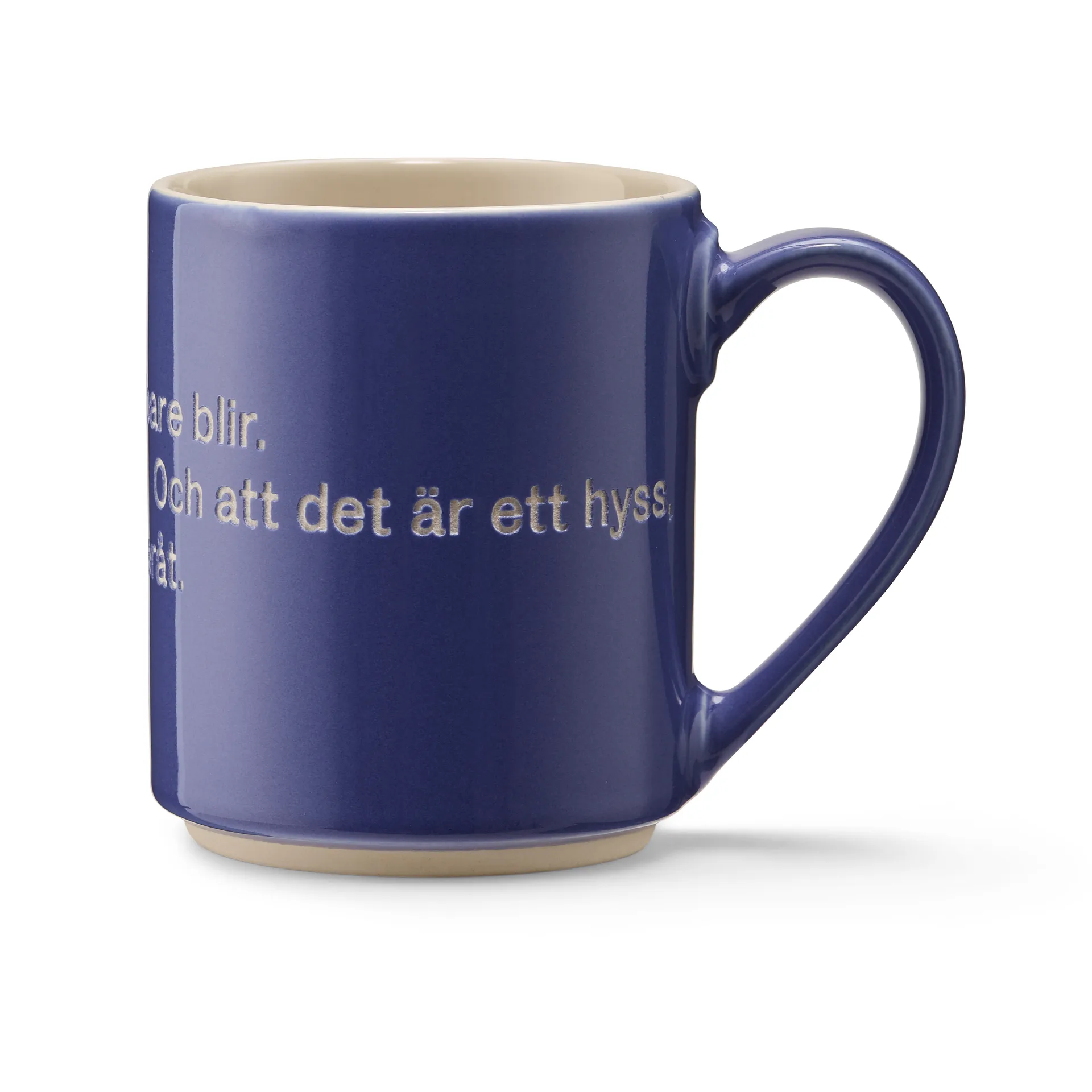 Mug Astrid Lindgren, S'not something you plan, azul-sueco Design House Stockholm