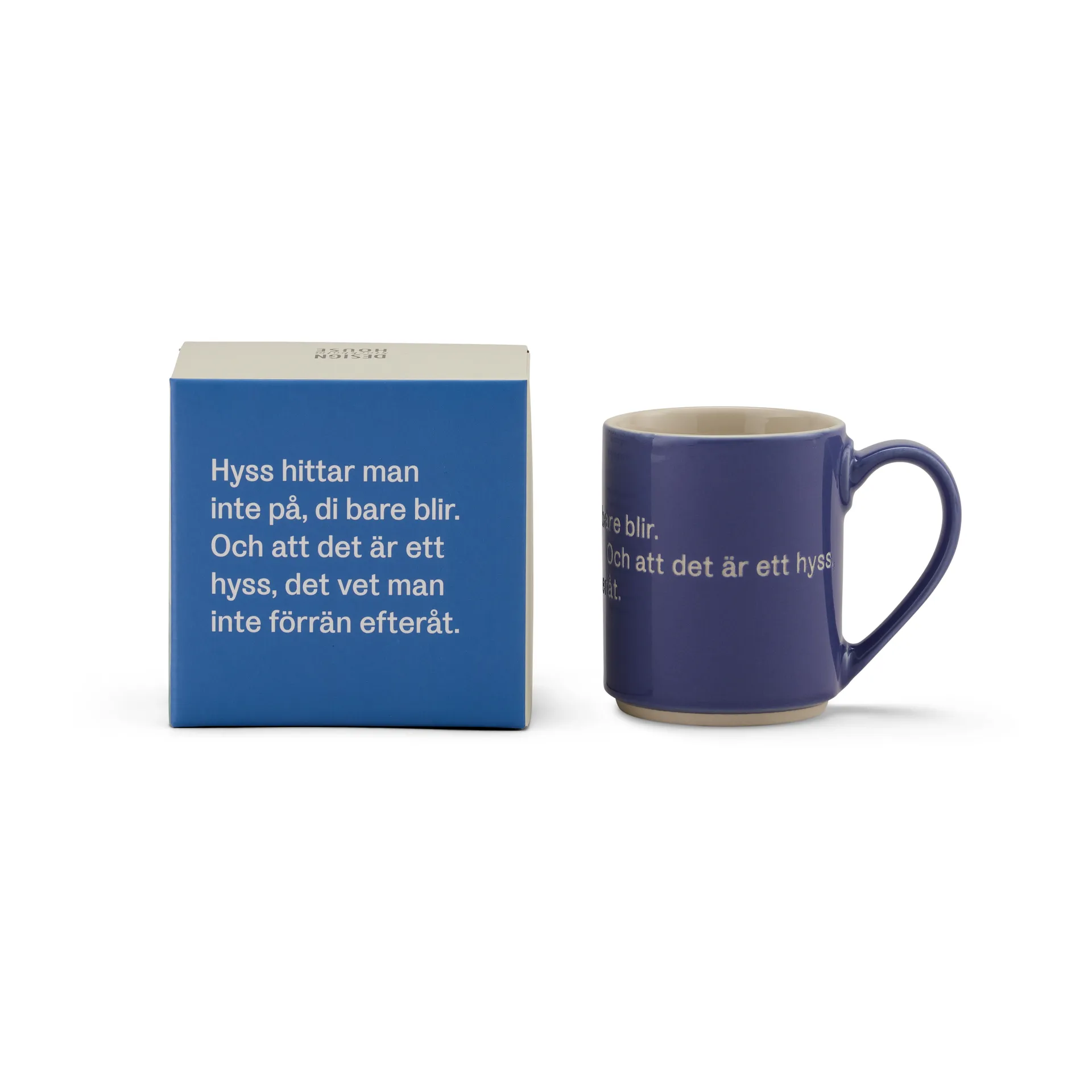 Mug Astrid Lindgren, S'not something you plan, azul-sueco Design House Stockholm