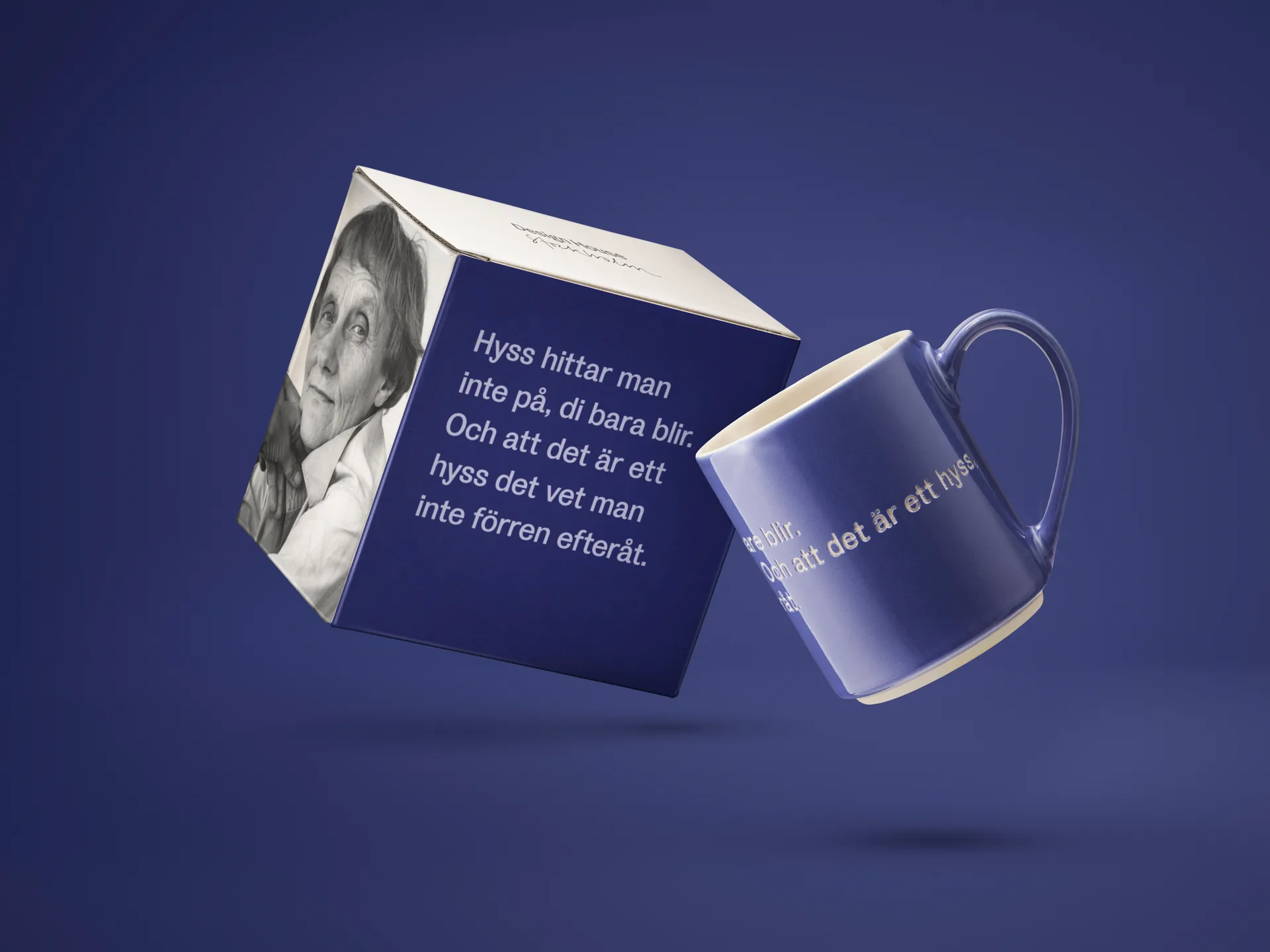 Mug Astrid Lindgren, S'not something you plan, azul-sueco Design House Stockholm