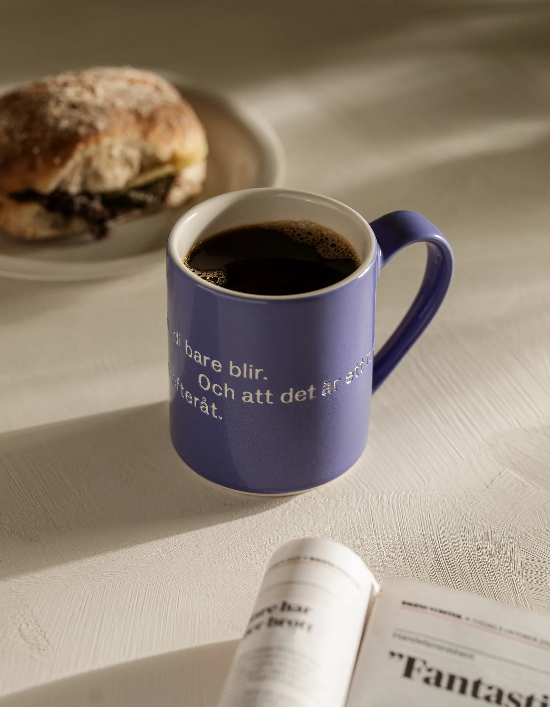 Mug Astrid Lindgren, S'not something you plan, azul-sueco Design House Stockholm