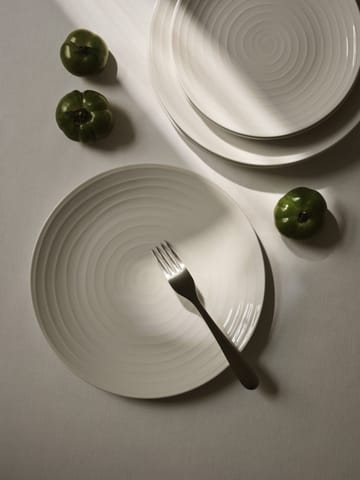 Plato Blond 28 cm - blanco, rayas - Design House Stockholm