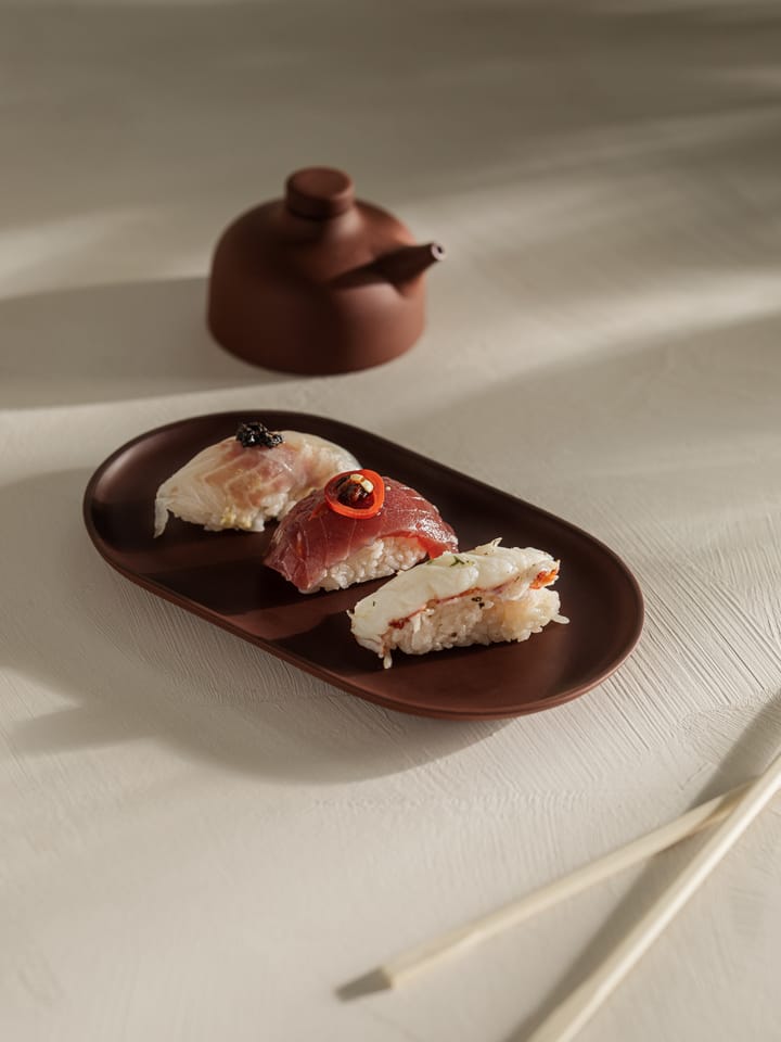 Plato ovalado Sand 12,5x20 cm, Red clay Design House Stockholm