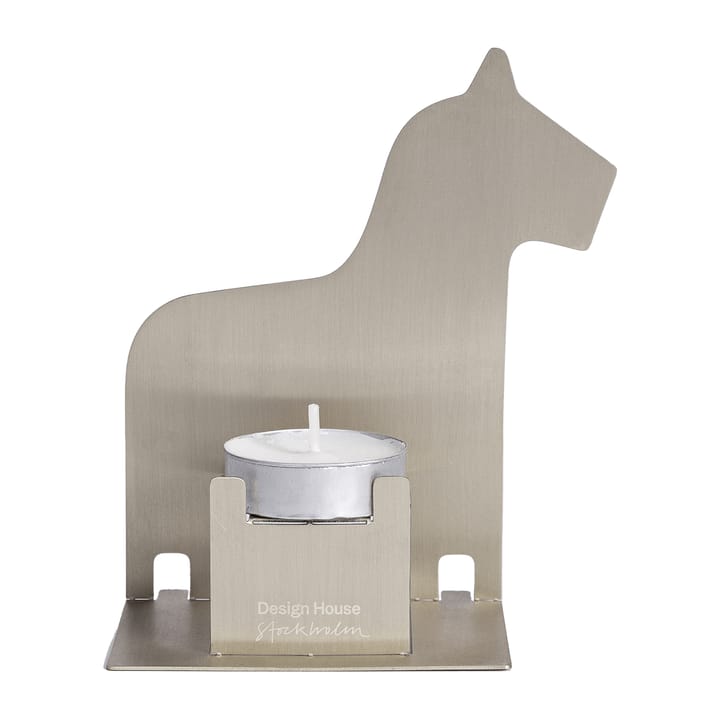 Portavelas Pop-up caballo de Dalarna, Acero inoxidable Design House Stockholm