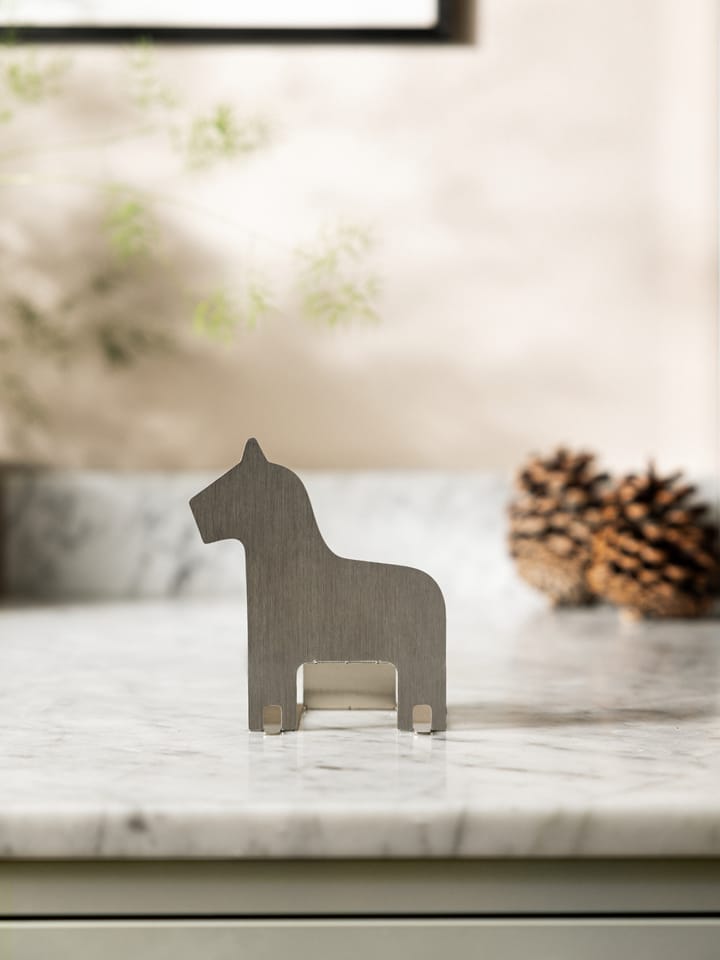 Portavelas Pop-up caballo de Dalarna, Acero inoxidable Design House Stockholm