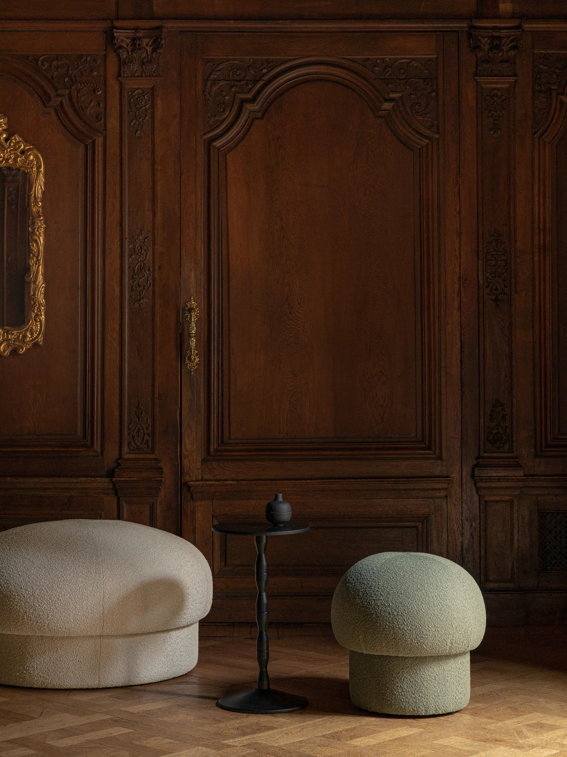 Puf Uno Ø94 cm, Cream Design House Stockholm