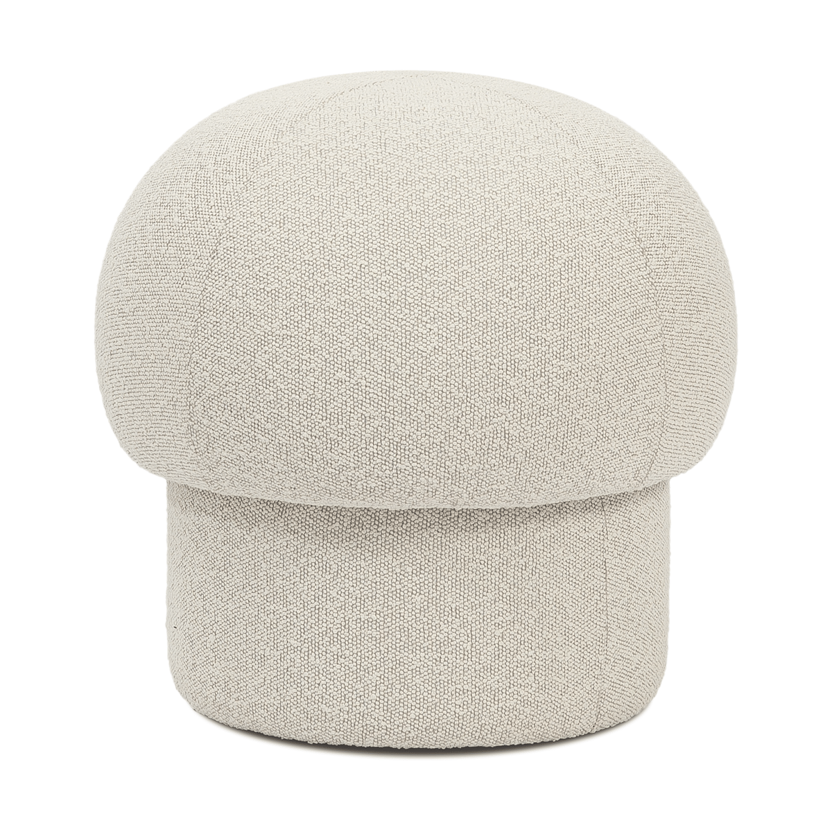 Design House Stockholm Pufe Uno 50 cm Cream | Decoración & Diseño Nórdico | Pufs | Blanco