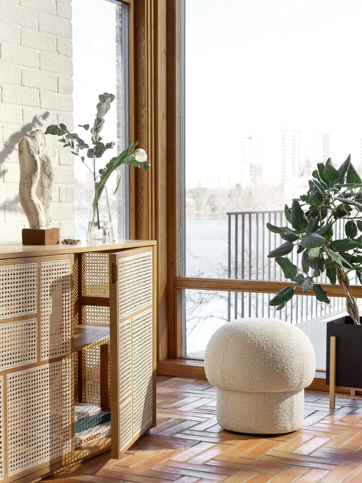 Pufe Uno Ø50 cm, Cream Design House Stockholm
