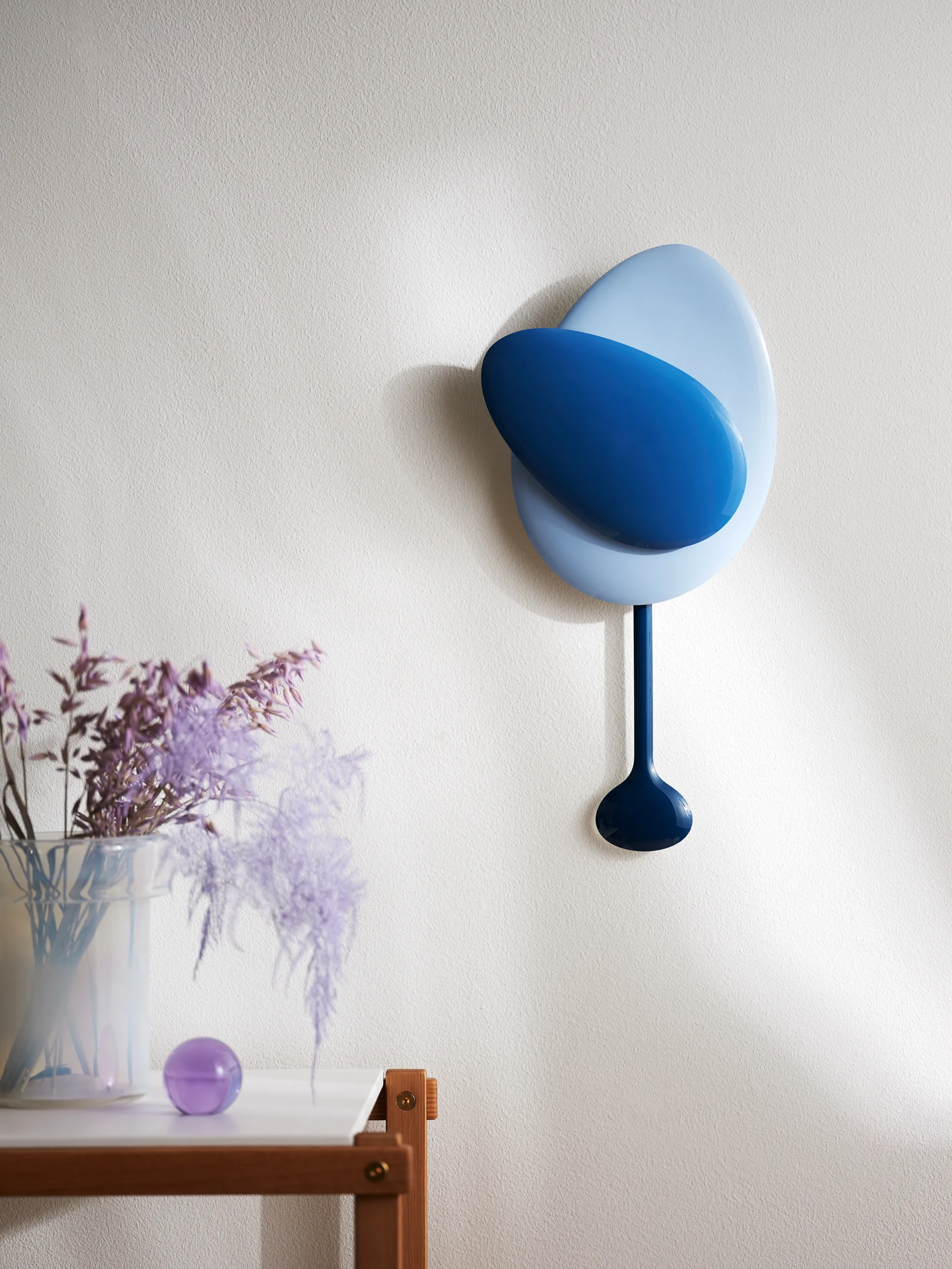 Reloj de pared Mellow Clock, Blue Design House Stockholm
