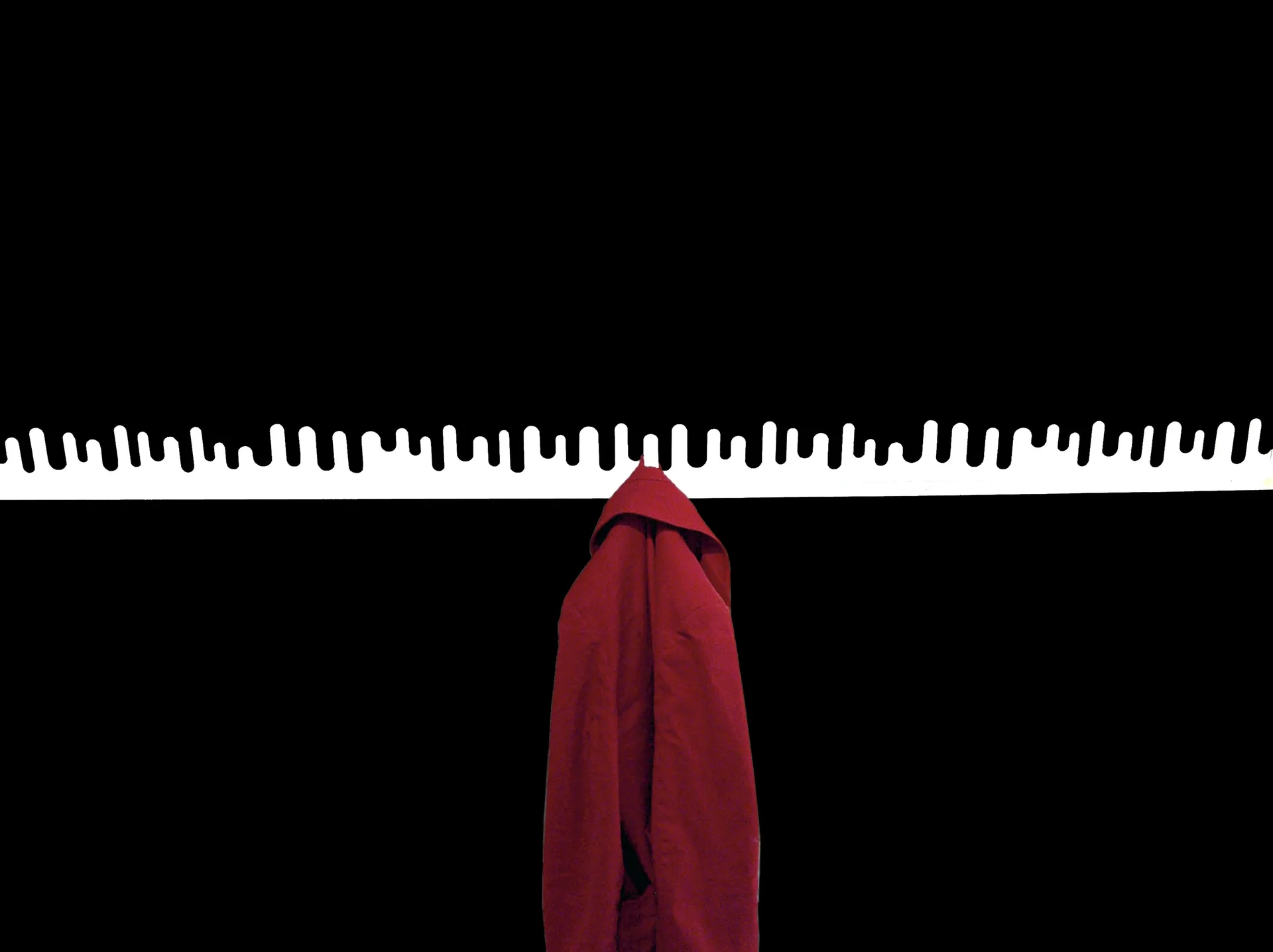 Set de 2 percheros de pared Wave, blanco Design House Stockholm