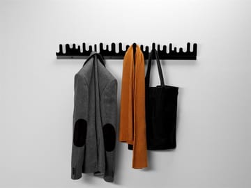 Set de 2 percheros de pared Wave - negro - Design House Stockholm