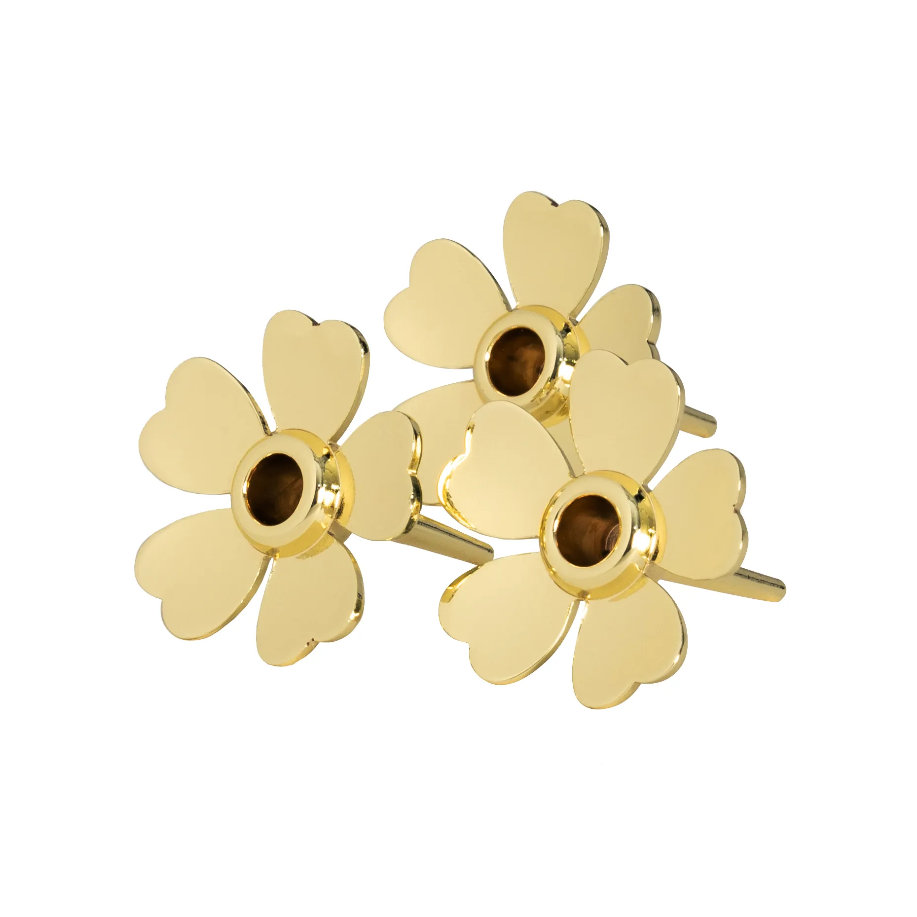 Set de 3 soportes para velas Me to You, Dorado Design House Stockholm