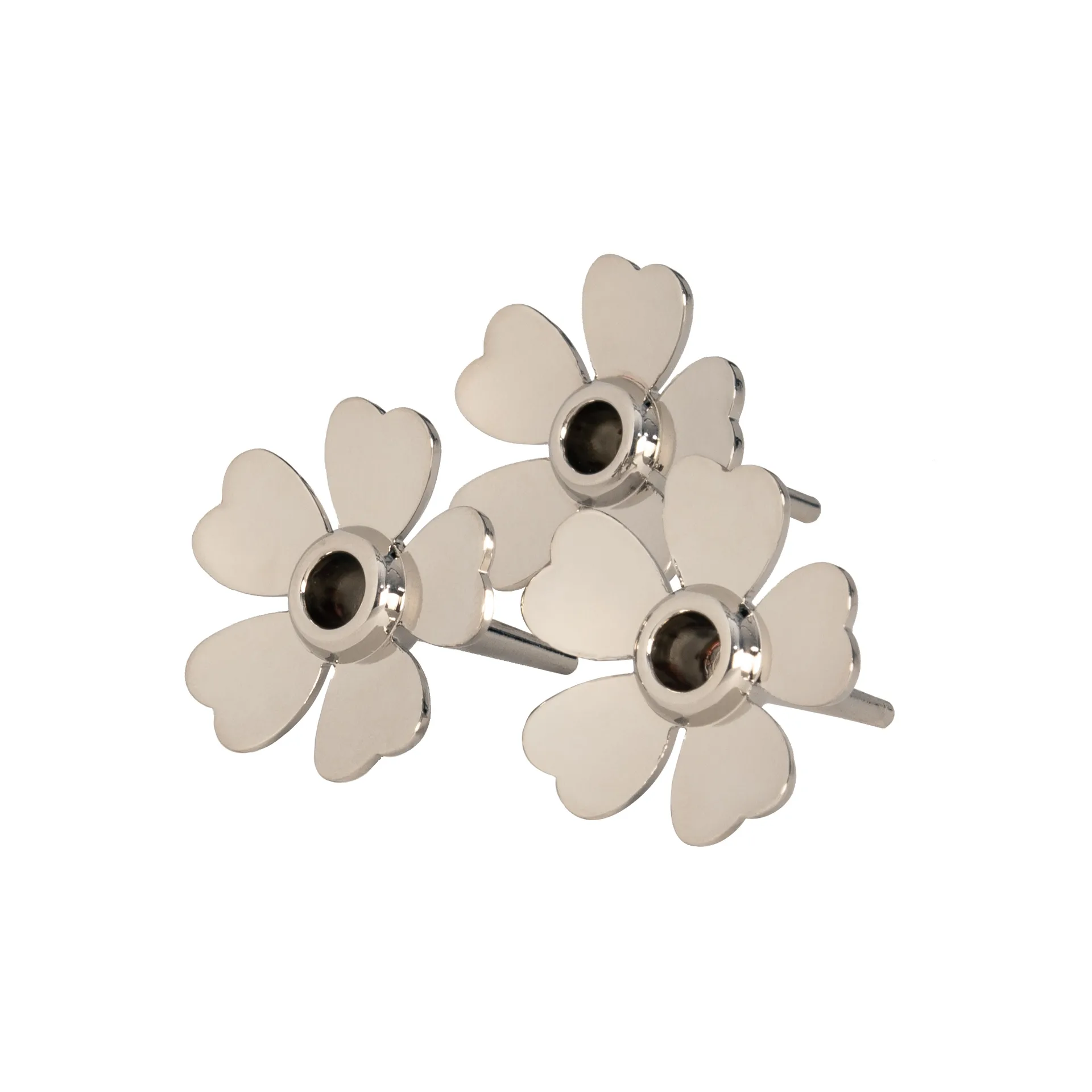 Set de 3 soportes para velas Me to You, Níquel Design House Stockholm