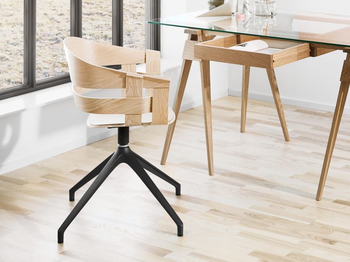 Silla de oficina Wick Chair, roble-patas de metal Design House Stockholm