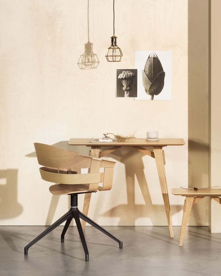Silla de oficina Wick Chair, roble-patas de metal Design House Stockholm