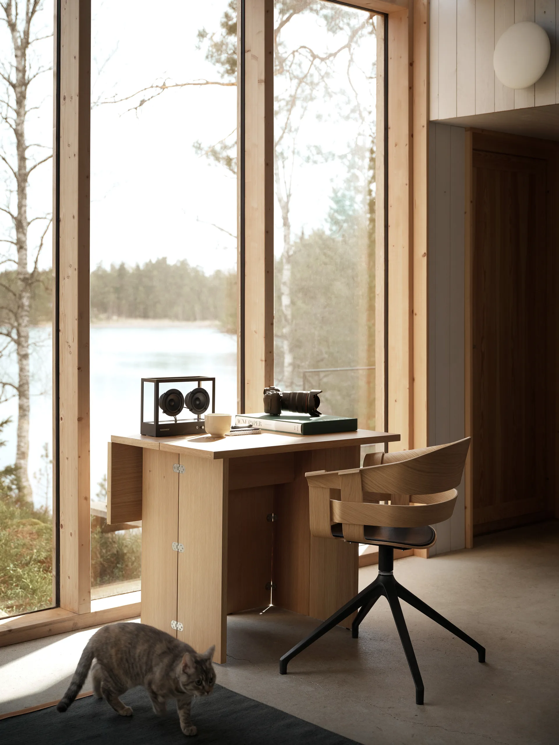 Silla de oficina Wick Chair, roble-patas de metal Design House Stockholm