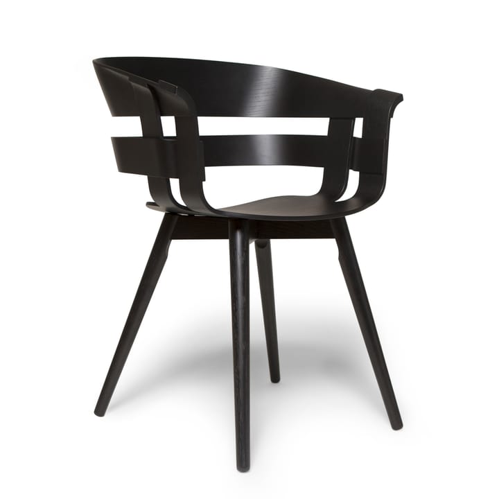 Silla Wick Chair - negro-patas de fresno negras - Design House Stockholm
