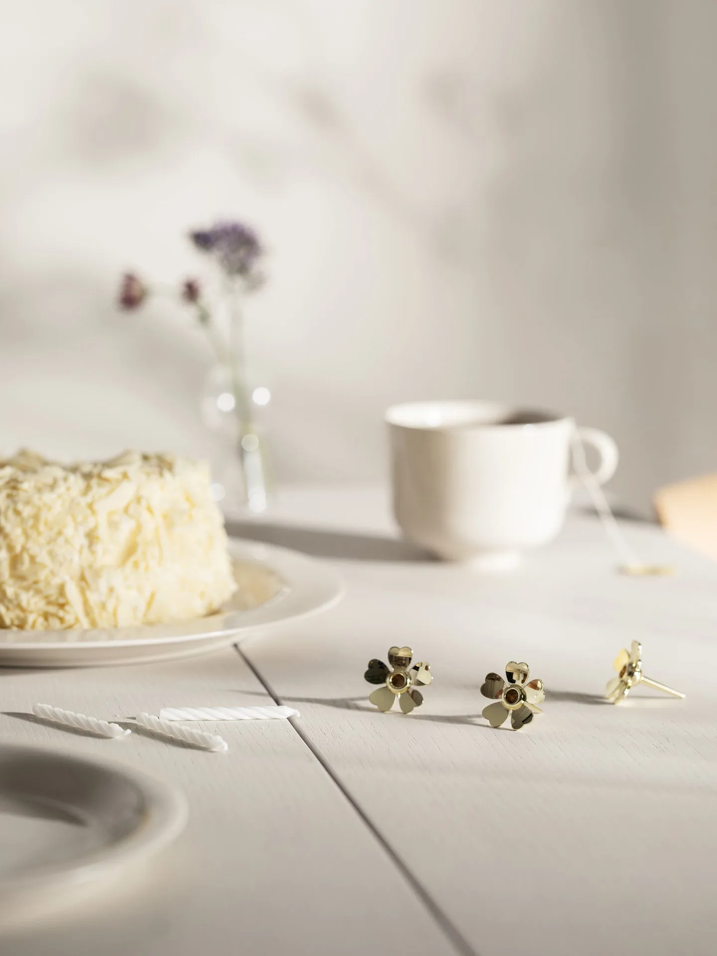 Soporte para velas Me to You, Dorado Design House Stockholm