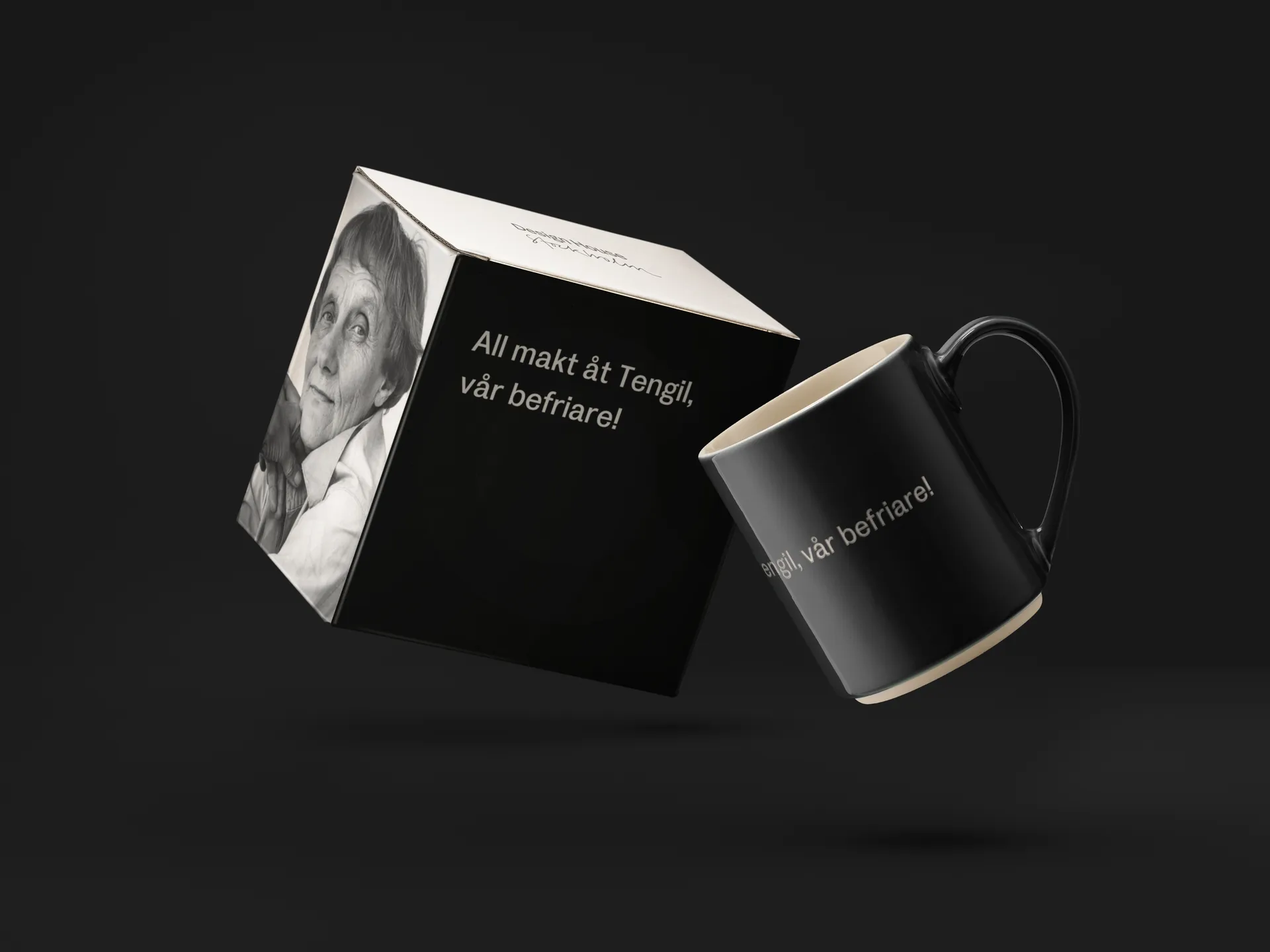 Taza Astrid Lindgren, all makt åt Tengil, texto en sueco Design House Stockholm