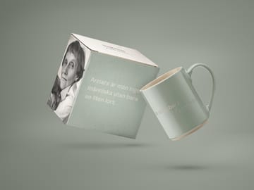 Taza Astrid Lindgren, annars är man ingen människa - texto sueco - Design House Stockholm