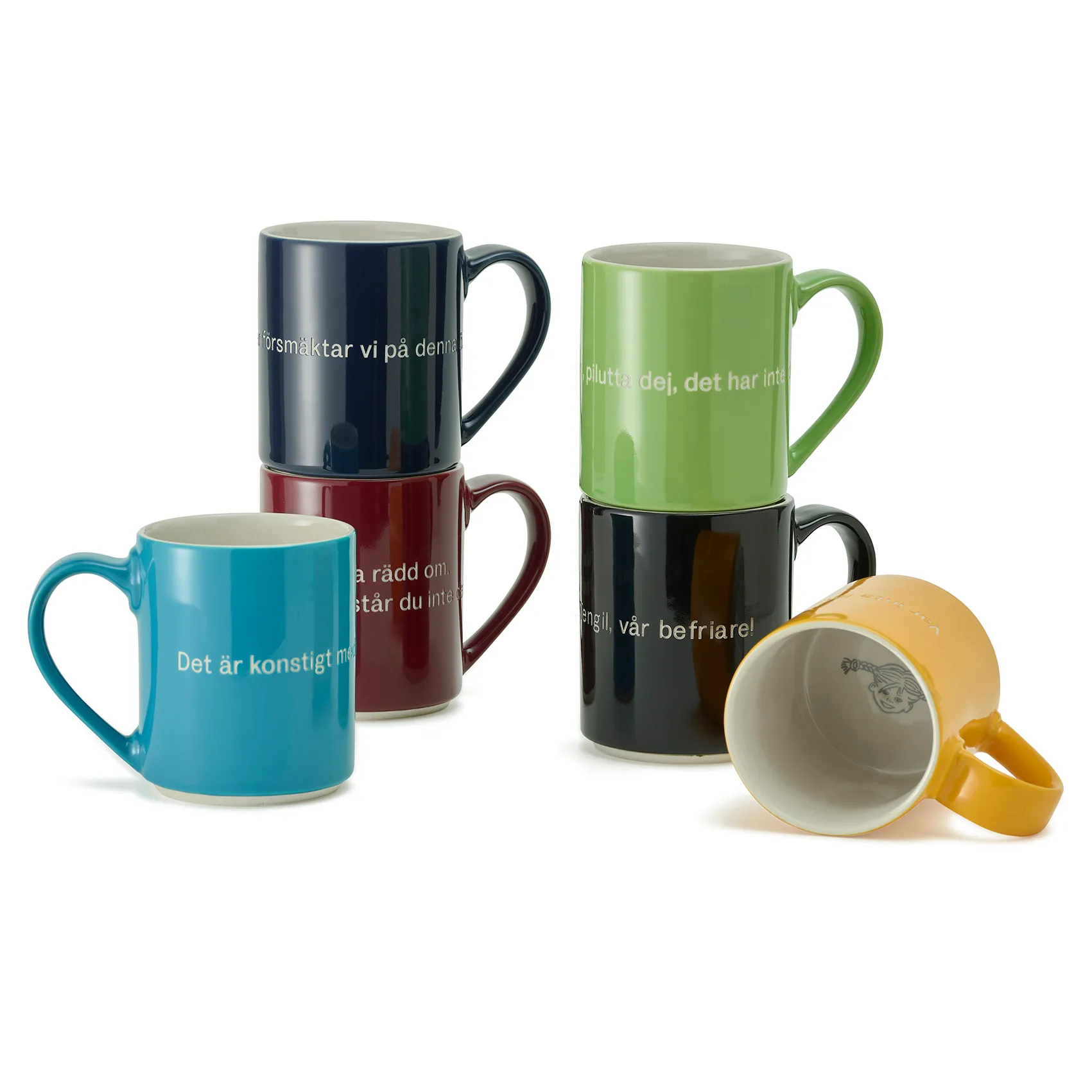 Taza Astrid Lindgren, det är konstigt con mig..., texto en sueco Design House Stockholm