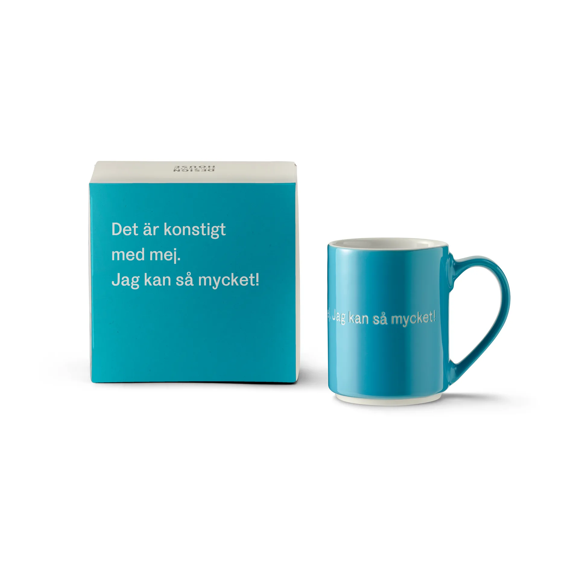Taza Astrid Lindgren, det är konstigt con mig..., texto en sueco Design House Stockholm