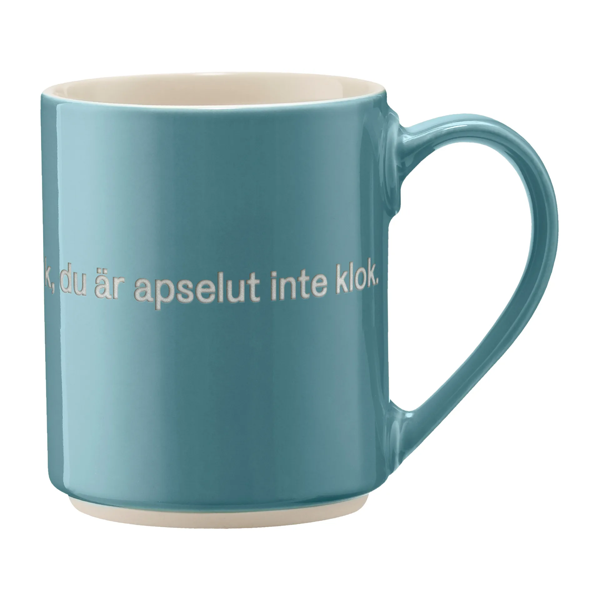 Taza Astrid Lindgren du är inte klok…, texto en sueco Design House Stockholm