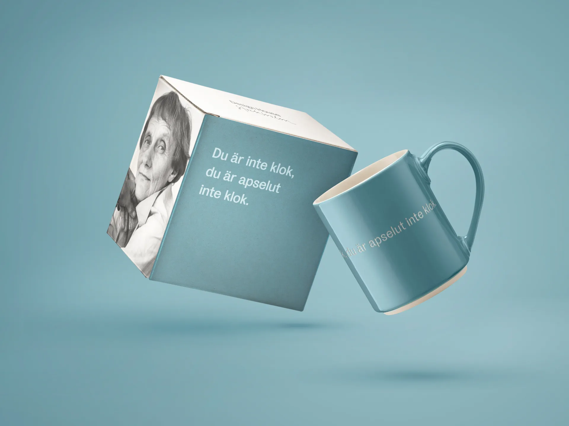 Taza Astrid Lindgren du är inte klok…, texto en sueco Design House Stockholm