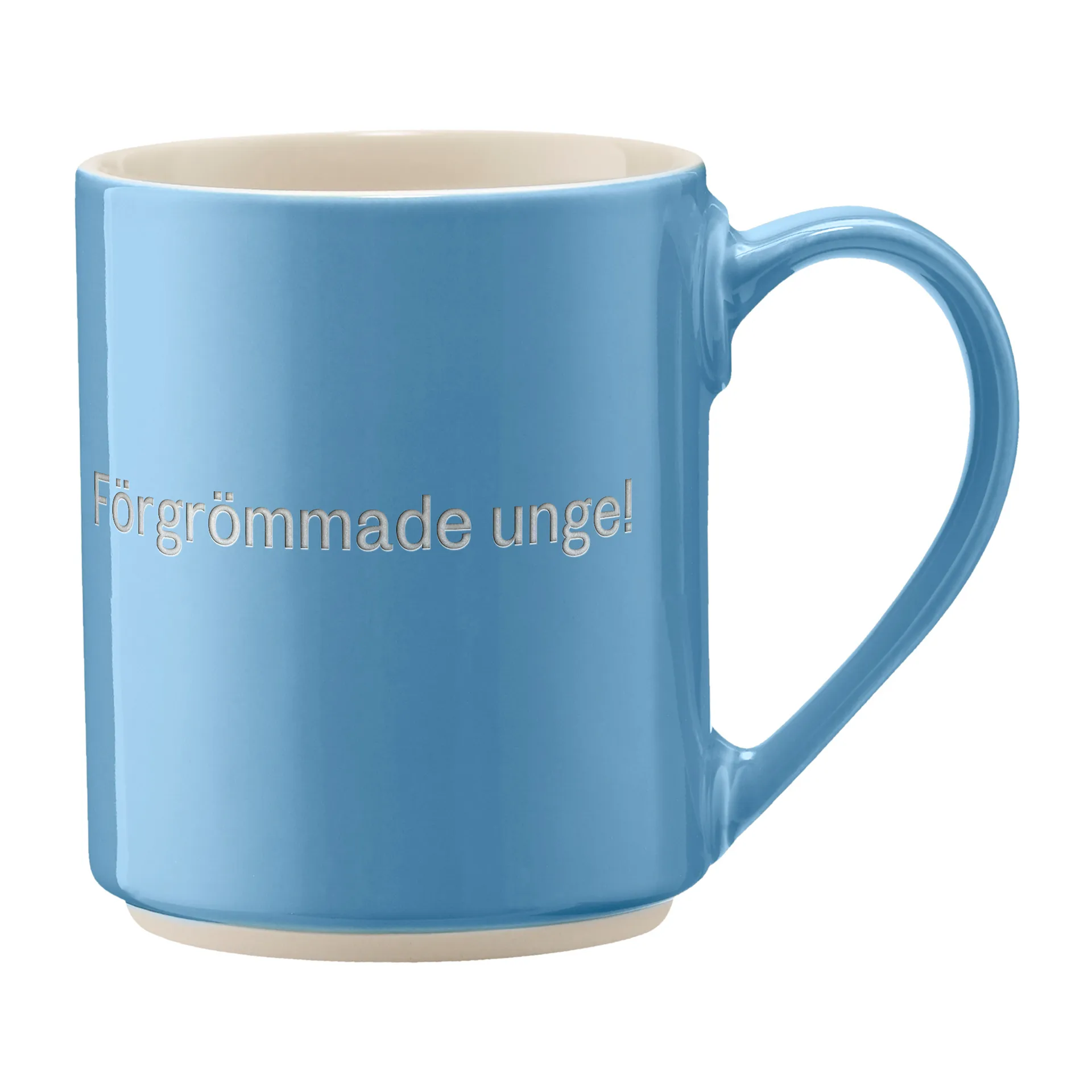 Taza Astrid Lindgren förgrömmade Unge!, texto en sueco Design House Stockholm