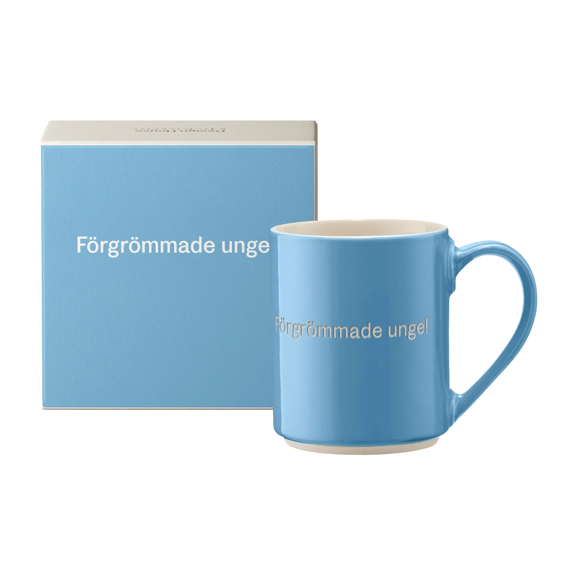 Taza Astrid Lindgren förgrömmade Unge!, texto en sueco Design House Stockholm