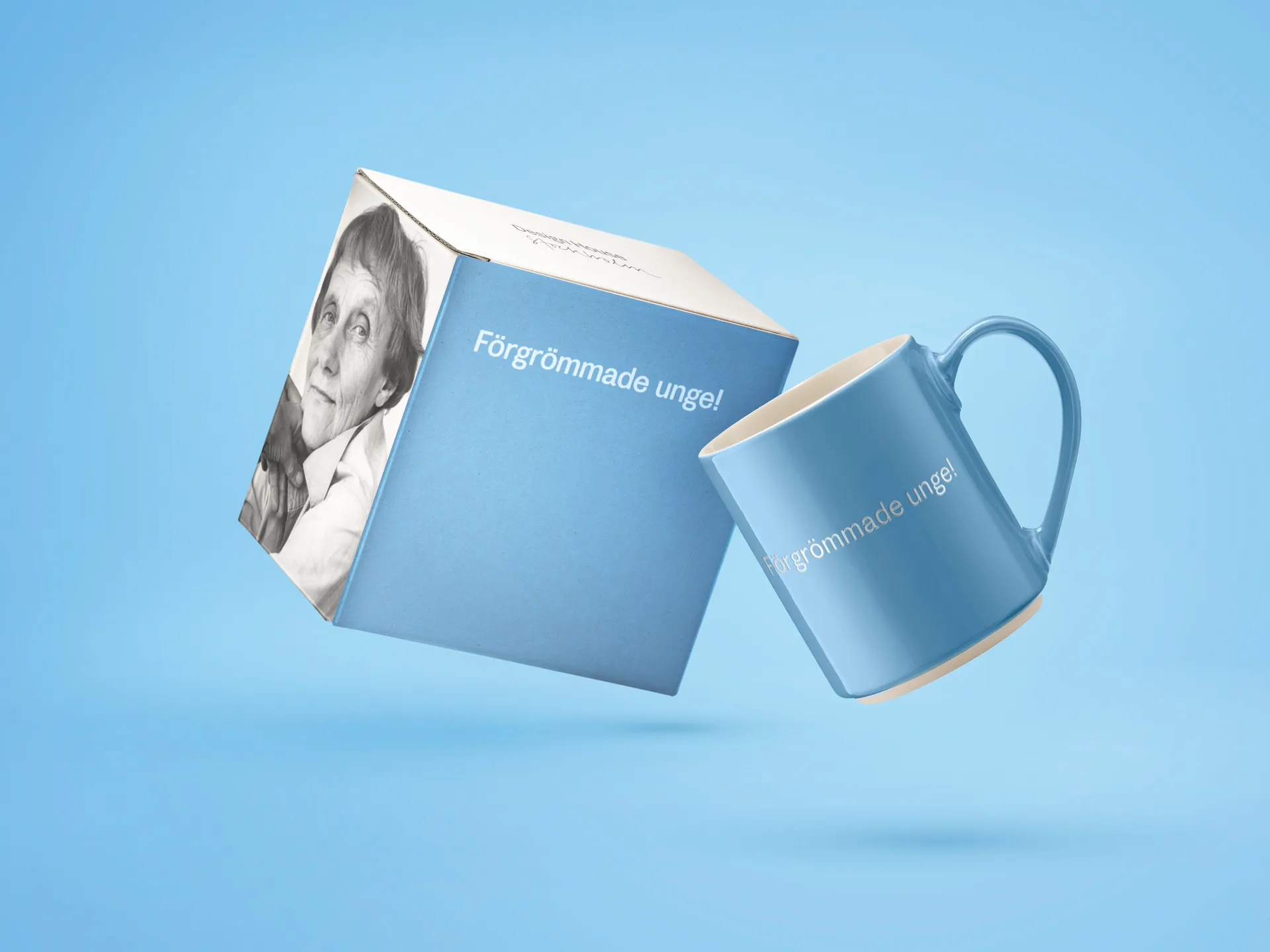 Taza Astrid Lindgren förgrömmade Unge!, texto en sueco Design House Stockholm