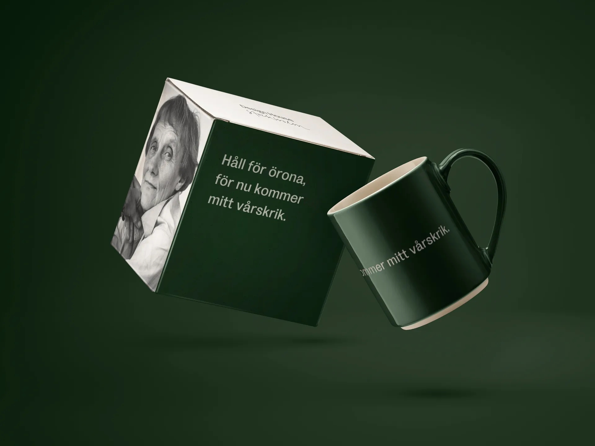 Taza Astrid Lindgren, håll för örona, Texto sueco Design House Stockholm