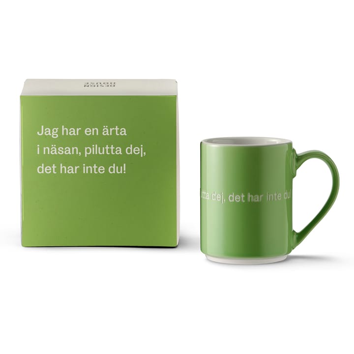 Taza Astrid Lindgren, jag har en ärta i näsan… - texto en sueco - Design House Stockholm