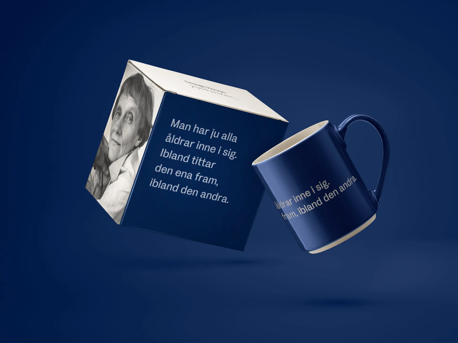 Taza Astrid Lindgren, man har ju alla åldrar, Texto sueco Design House Stockholm