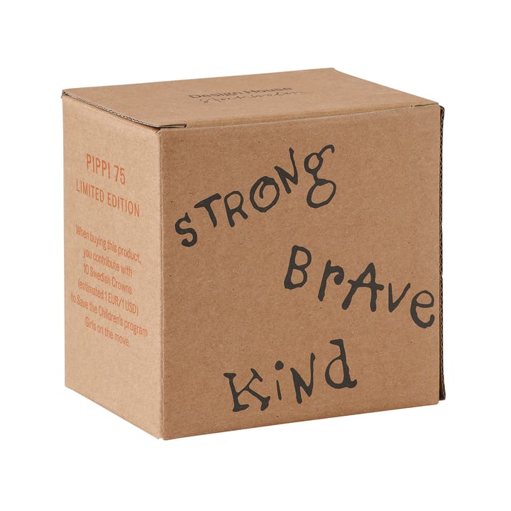 Taza Astrid Lindgren Pippi aniversario 20 cl, Strong Kind Brave Design House Stockholm