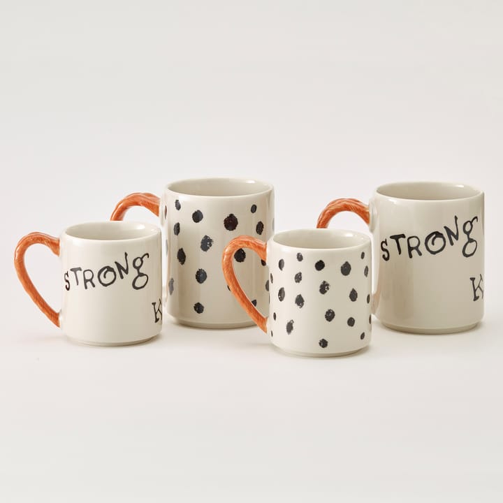 Taza Astrid Lindgren Pippi aniversario 20 cl, Strong Kind Brave Design House Stockholm
