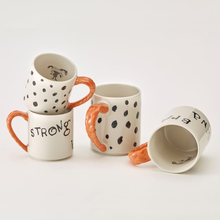 Taza Astrid Lindgren Pippi aniversario 35 cl, Dots Design House Stockholm