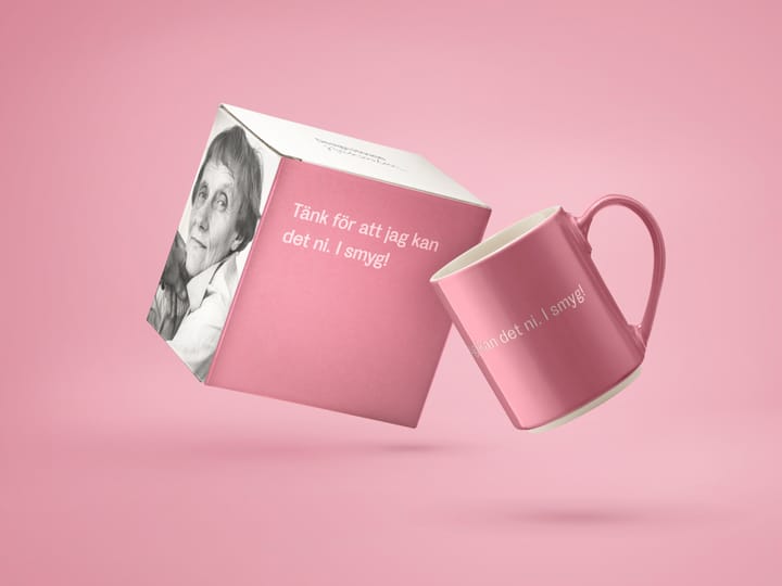Taza Astrid Lindgren tänk för att jag kan…, texto en sueco Design House Stockholm