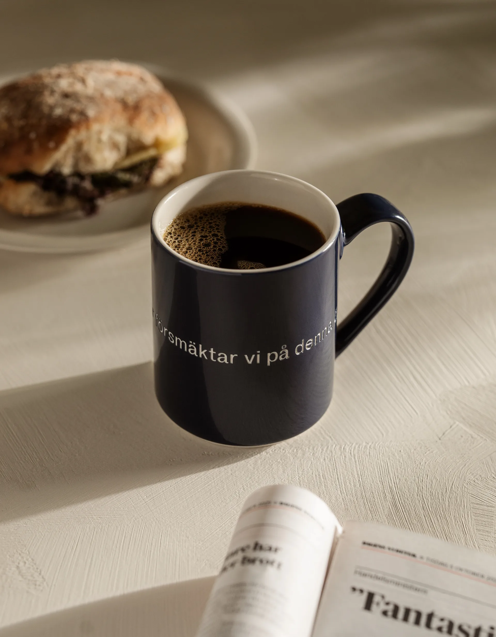 Taza Astrid Lindgren, utan snus, texto en sueco Design House Stockholm