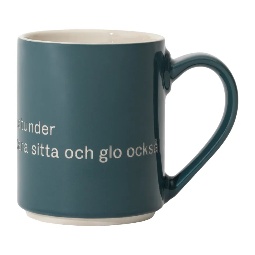 Taza Astrid Lindgren, y så ska man ju ha, texto sueco Design House Stockholm