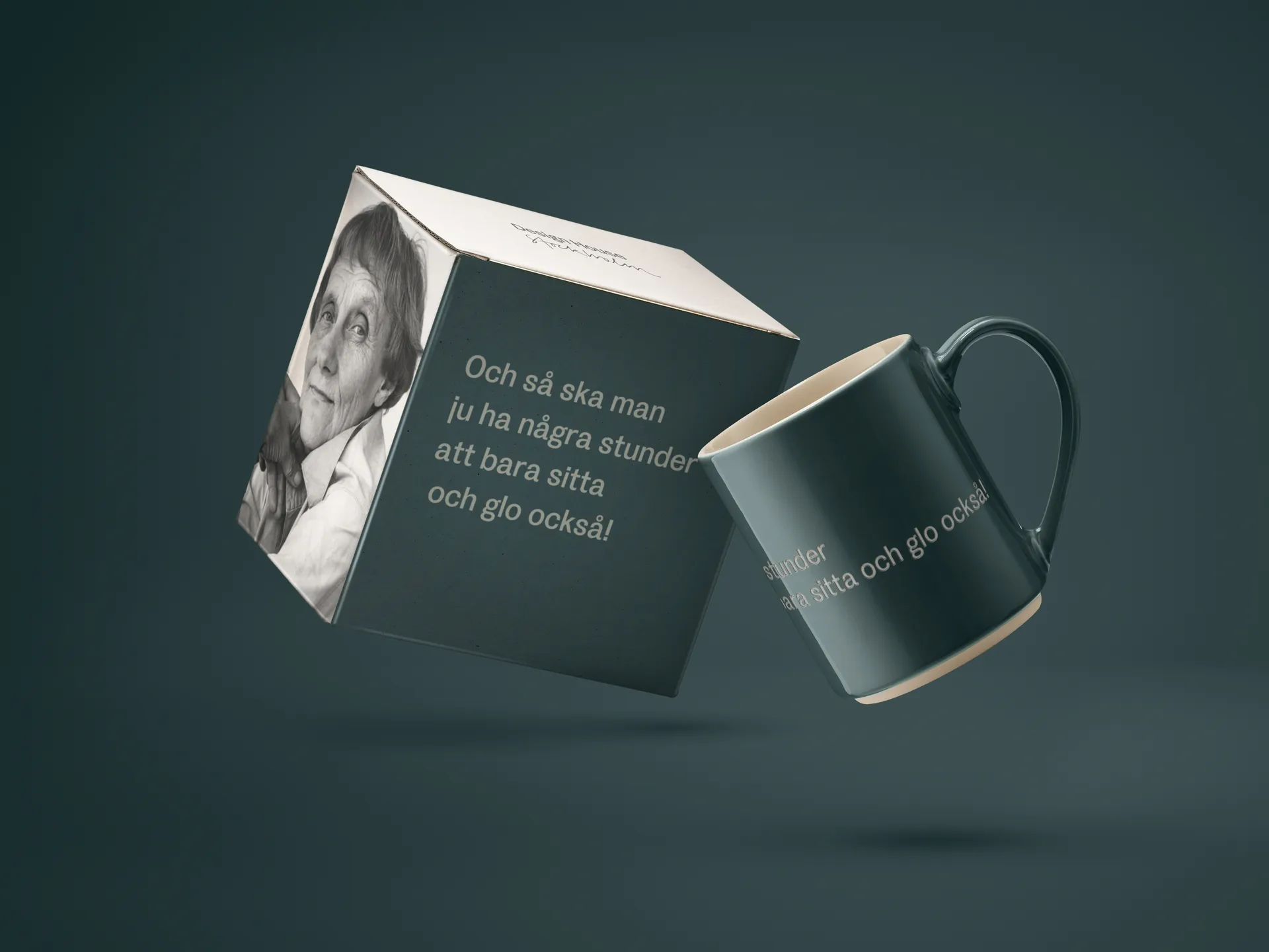 Taza Astrid Lindgren, y så ska man ju ha, texto sueco Design House Stockholm